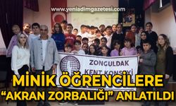 Minik öğrencilere "akran zorbalığı" anlatıldı