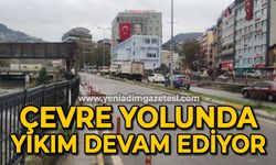 Zonguldak'ta çevre yolunda Fevkani Köprü yıkımı devam ediyor