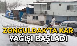 Zonguldak’ta kar yağışı başladı