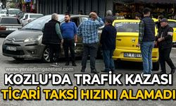 Kozlu'da trafik kazası: Ticari taksi hızını alamadı