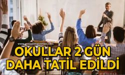 Zonguldak’ta okullar 2 gün daha tatil edildi