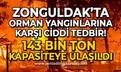 Zonguldak'ta orman yangınlarına karşı kritik çalışma: 143 bin ton kapasiteye ulaşıldı