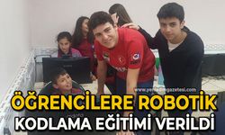 Öğrencilere robotik kodlama eğitimi verildi