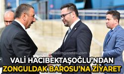 Vali Osman Hacıbektaşoğlu'ndan Zonguldak Barosu'na ziyaret