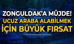 Zonguldak'a müjde: Ucuz araba alabilmek için büyük fırsat!