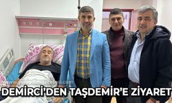 Sedat Demirci Ramazan Taşdemir'i hastanede ziyaret etti