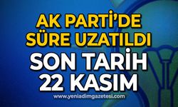AK Parti'de süre uzatıldı: Son tarih 22 Kasım