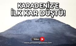 Karadeniz'e ilk kar düştü: Ilgaz Dağları beyaza büründü