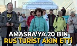 Amasra'ya 20 bin Rus Turist akın etti