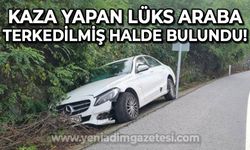 Zonguldak'ta kaza yapan lüks araba terkedilmiş halde bulundu!