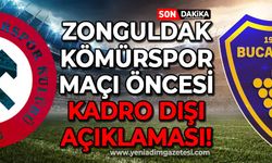 Zonguldak Kömürspor maçı öncesi kadro dışı açıklaması!