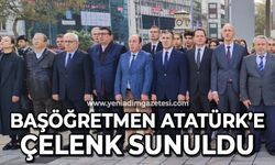 Zonguldak'ta Öğretmenler Günü kutlandı: Başöğretmen Atatürk'e çelenk sunuldu