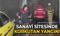 Zonguldak'ta sanayi sitesinde korkutan yangın