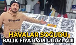 Zonguldak'ta havalar soğuyunca balık fiyatları ucuzladı