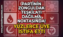 Partinin Zonguldak teşkilatı dağılma noktasında: Yüzlerce üye istifa etti!