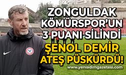 Zonguldak Kömürspor'un 3 puanı silindi: Şenol Demir ateş püskürdü!