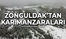 Zonguldak'tan kar manzaraları