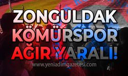 Zonguldak Kömürspor ağır yaralı!