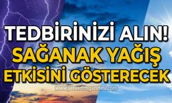 Dikkat! Gök gürültülü sağanak yağış geliyor!