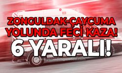 Zonguldak - Çaycuma yolunda feci kaza: 6 yaralı!