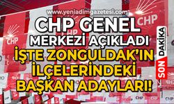 CHP Genel Merkezi açıkladı: İşte Zonguldak ilçelerindeki belediye başkan adayları!