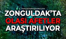 Zonguldak'ta olası afetler araştırılıyor