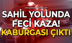 Sahil Yolu'nda feci kaza: Kaburgası çıktı!