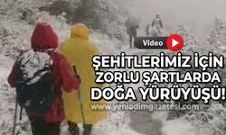 Zonguldak Doğa Yürüyüşü Grubu'ndan şehitlerimiz için anlamlı yürüyüş