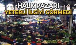 Zonguldak'ta halk pazarı yeterli ilgiyi görmedi