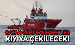 Zonguldak'ta batan gemi Kafkametler kıyıya çekilecek