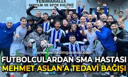 Futbolculardan SMA hastası Mehmet Aslan'a tedavi bağışı