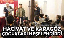 Hacivat ve Karagöz çocukları neşelendirdi