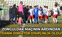 Zonguldak Kömürspor maçının ardından teknik direktör disiplinlik oldu!