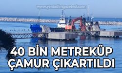 Zonguldak Limanı'nda 40 bin metreküp çamur çıkartıldı