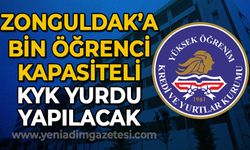 Zonguldak'a bin öğrenci kapasiteli KYK yurdu yapılacak