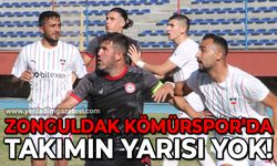 Zonguldak Kömürspor'da takımın yarısı yok