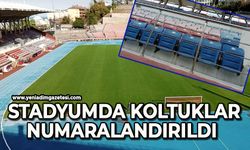 Zonguldak Stadyumunda koltuklar numaralandırıldı 