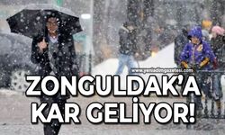 Zonguldak’a kar geliyor!