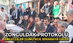 Zonguldak protokolü Engelliler Günü'nde bir araya geldi