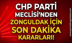 CHP Parti Meclisi'nden Zonguldak için son dakika kararları!