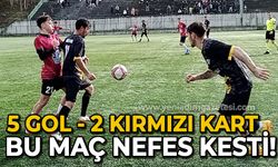 Asmaspor - Göbüspor maçı nefesleri kesti: 5 gol, 2 kırmızı kart!