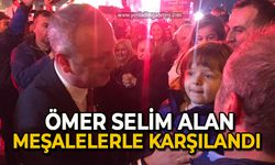 Ömer Selim Alan meşalelerle karşılandı