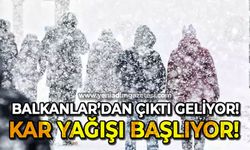 Balkanlar'dan çıktı Zonguldak'a geliyor: Kar yağışı başlıyor!