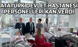 Zonguldak Atatürk Devlet Hastanesi personeli kan bağışladı