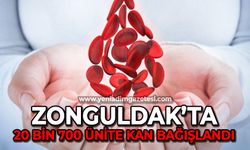 Zonguldak'ta 20 bin 700 ünite kan bağışlandı