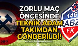 Zonguldak Kömürspor - 1461 Trabzon FK karşılaşması öncesi teknik adam takımdan gönderildi!