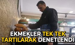 Zonguldak'ta ekmekler tartılarak denetlendi