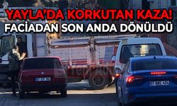 Yayla’da korkutan kaza: Faciadan son anda döndü!