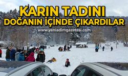 Karın tadını doğanın içinde çıkardılar