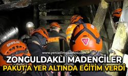 Zonguldaklı madenciler Pakut'a yer altında eğitim verdi